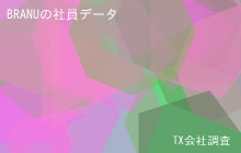BRANUの社員データ,平均年収510万