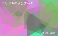 ウリドキの役員データ,平均役員報酬1,698万
